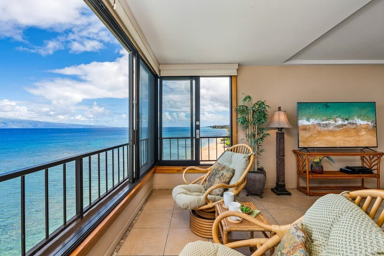 Interior 5, Summer Sale! Oceanfront 1BD Kaanapali Beach Ocean Views - MK 808, Maui