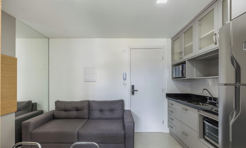 Living area, Studio in Curitiba in Condo With gym Pla0307, Curitiba