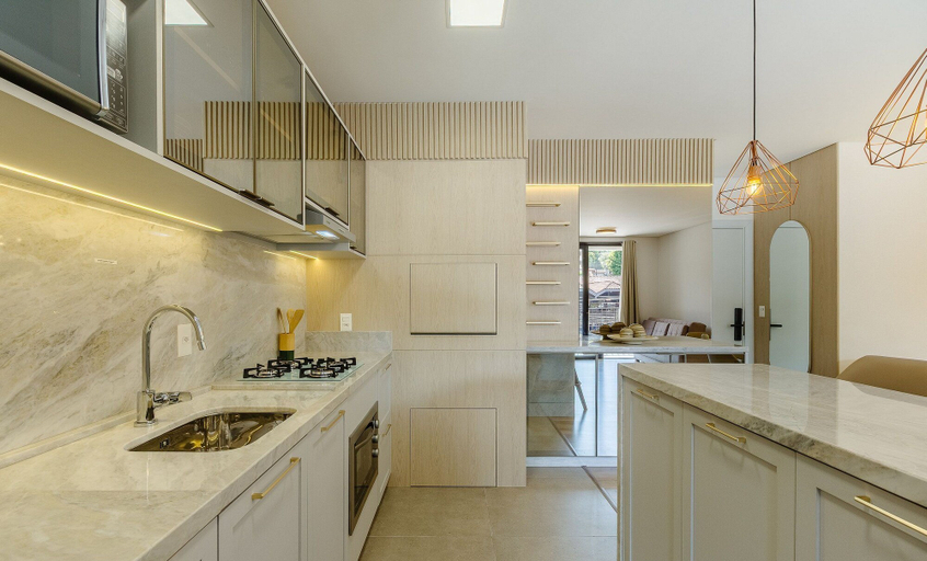 Private kitchen 2, Apt w/ Balcony in Gramado Downtown - Cbg0027, Gramado