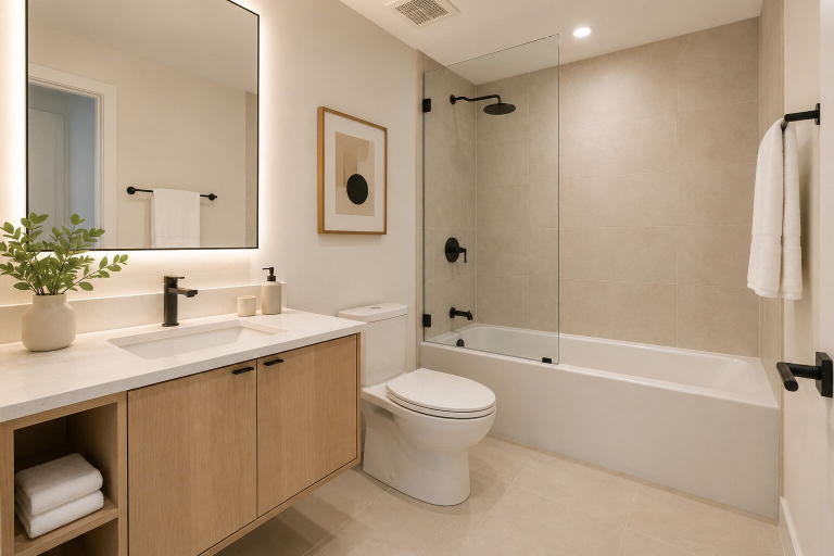 Bathroom, Toronto Westcrest Suites, Toronto