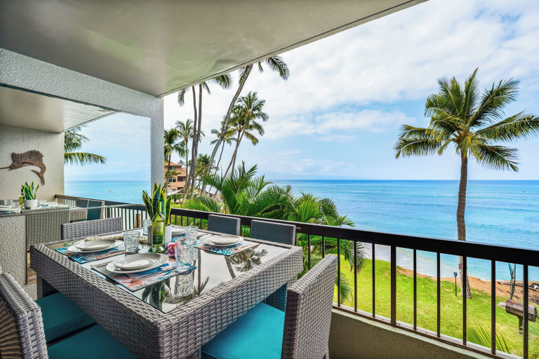Interior 3, Oceanfront Condo on Sandy Beach w Pool - Hale Mahina A202, Maui