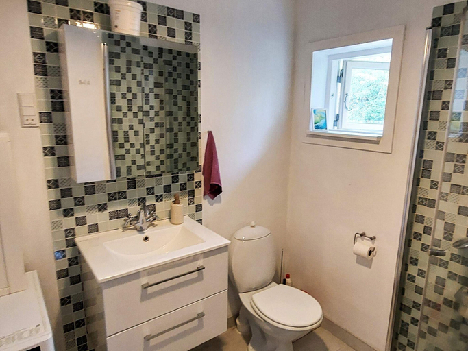 Bathroom, 4 Person Holiday Home in Brovst, Jammerbugt