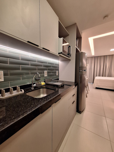 Private kitchen 2, Waterfront studio by the Tamandaré natural pools, Tamandaré