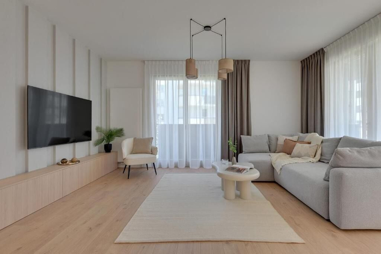 Living area 5, Gdynia Supernova Apartments with Parking, Gdynia