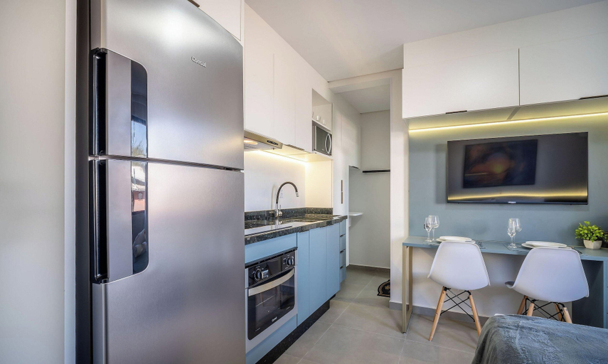 Private kitchen, Oceanfront Studio Campeche Beach Aar0203, Florianopolis