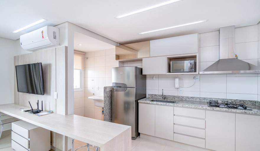 Private kitchen, Fully Equipped Flat With Pool - Txp1405, Goiania