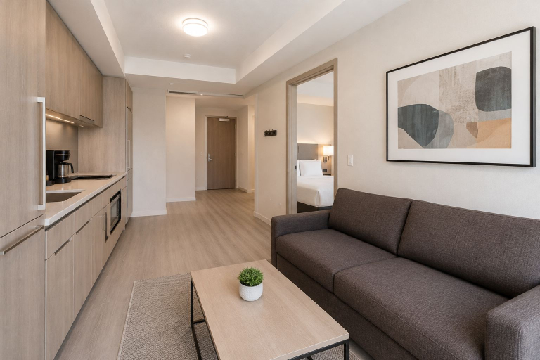 Living area, Sterlings Urban Suites, Toronto