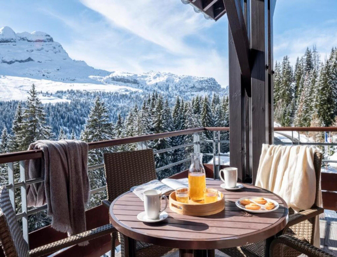 Balcony 3, Flaine Apartment Near Ski Slopes, Haute-Savoie