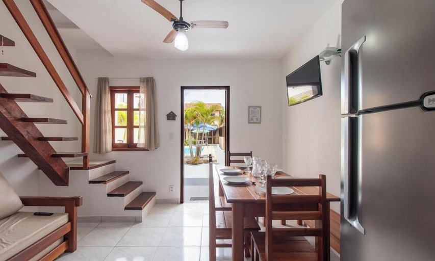 Dining, 2BR apt w/ Pool View, 650m fr/ the Beach Pfn0001, Porto Seguro