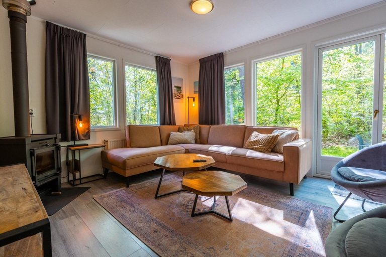 Living room 2, Vennenborg Lodge Near National Park, Westerveld
