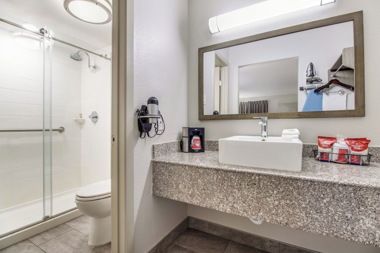 Bathroom 4, Red Roof Inn PLUS+ Dallas – Addison, Dallas