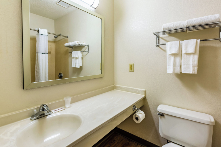 Bathroom 3, HomeTowne Studios by Red Roof Atlanta - Norcross Downtown, Gwinnett