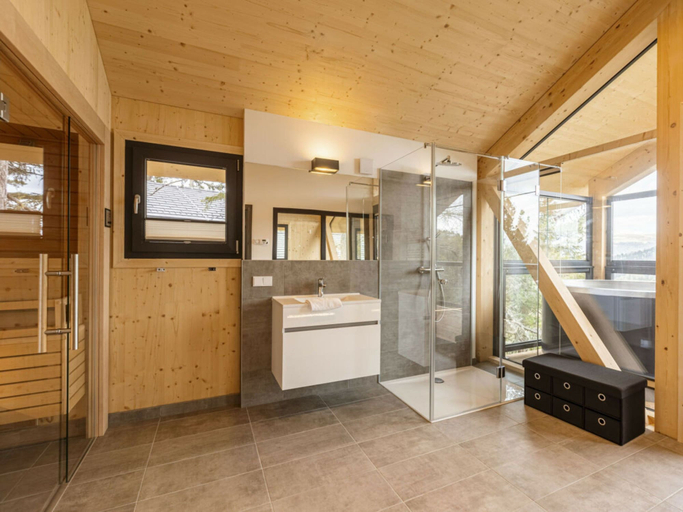 Bathroom 3, Superior Chalet #16 With Sauna & Hot Tub, Murau