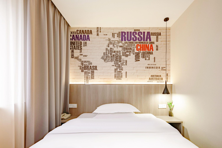Bedroom 2, kiss Bamboo Hotel (Ningbo Tianyi Square - Gulou Subway Station), Ningbo
