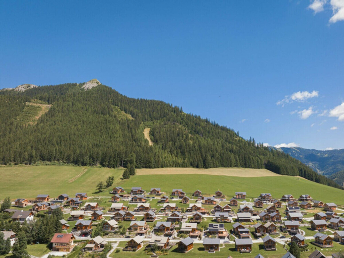 Aerial view, Cabin in Hohentauern With Sauna, Murtal