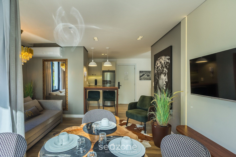 Living area, Sophisticated 1-bedroom Apart in Gramado Cbg0303, Gramado