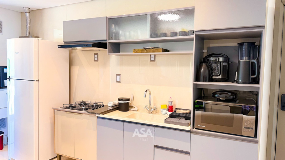 Private kitchen 5, ASA Itajai Ressacada 3BR Near Br101 Beaches, Itajaí