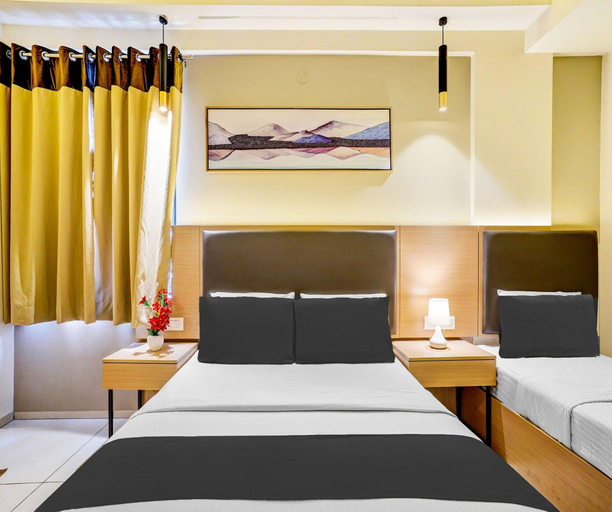 Room 3, Deluxe With Twin Bed Hotel Metro Park, Bangalore