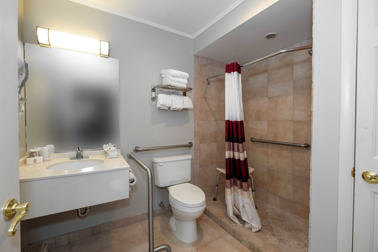 Bathroom 5, Red Roof Inn & Suites Hazleton, Luzerne