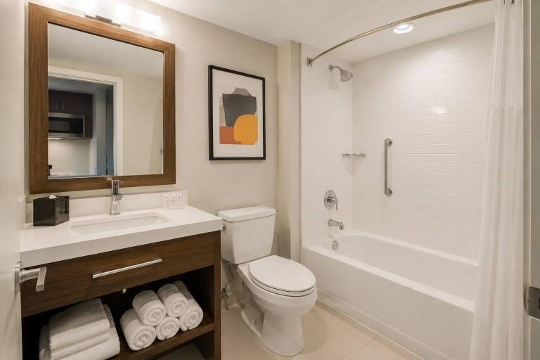 Bathroom, Solenne Park Hotel, Toronto
