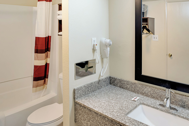 Bathroom 4, Red Roof Inn Indianapolis - Castleton, Indianapolis