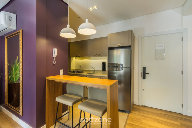 Private kitchen, Sophisticated apt in Downtown Gramado Cbg0204, Gramado