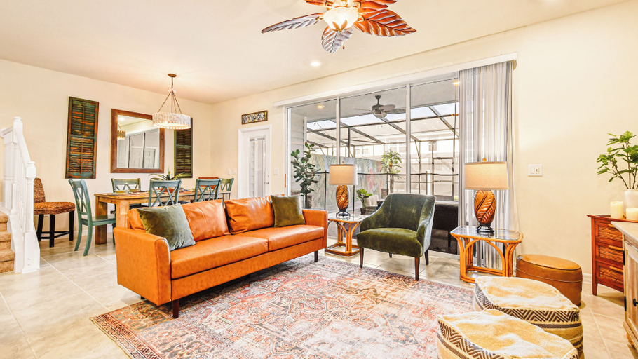 Interior 5, Vibrant Villa With Tropical Mural & Fun Bunk Beds, Polk