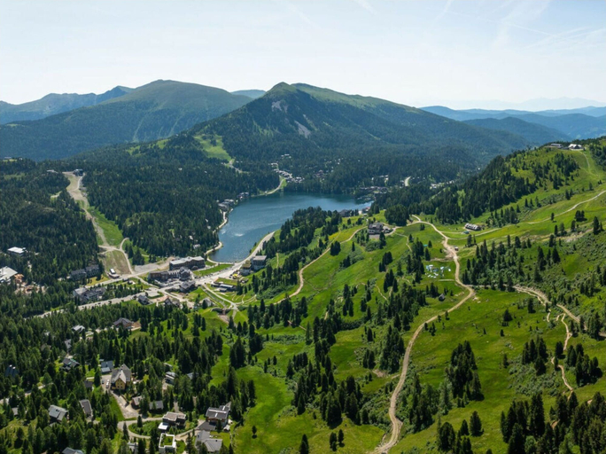 Aerial view 4, Superior Chalet # 24 With Sauna & Hot Tub, Murau