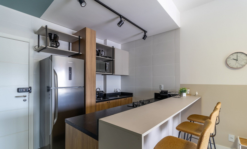 Private kitchen 5, Comfortable Studio Near the Center, Floripa Sve508, Florianopolis