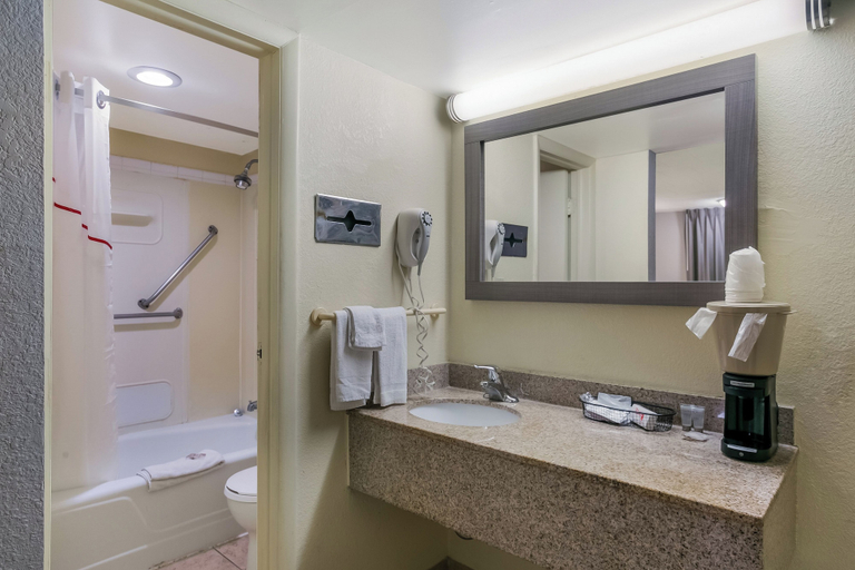 Bathroom 4, Red Roof Inn Baltimore, Baltimore