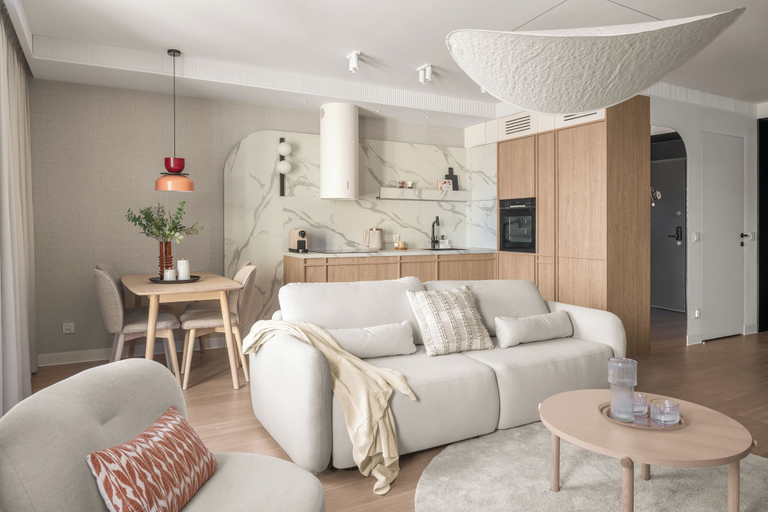 Living area 3, Wilcza Premium Residence with parking, Gdańsk City