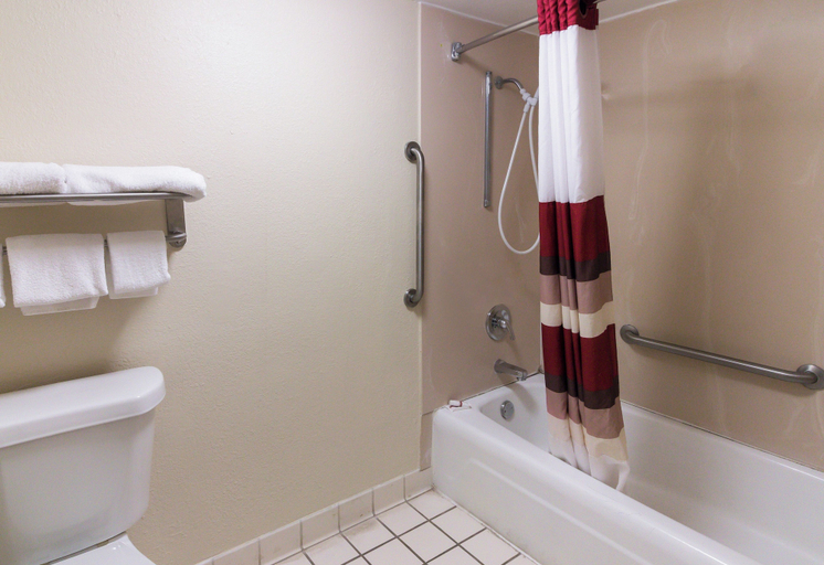 Bathroom 4, Red Roof Inn & Suites Commerce - Athens, Banks