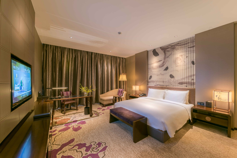 Bedroom, CITIC Pacific Zhujiajiao Jinjiang Hotel, Shanghai