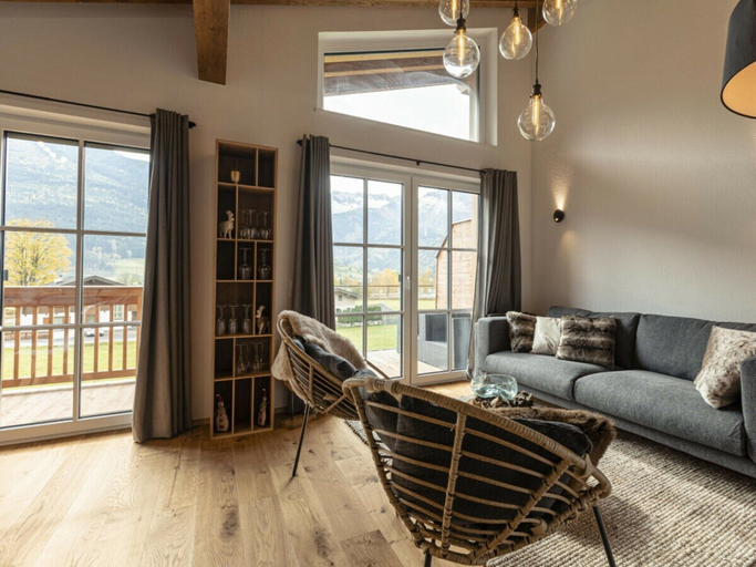 Living area 3, Superior Holiday Home # 3B With Sauna, Zell am See