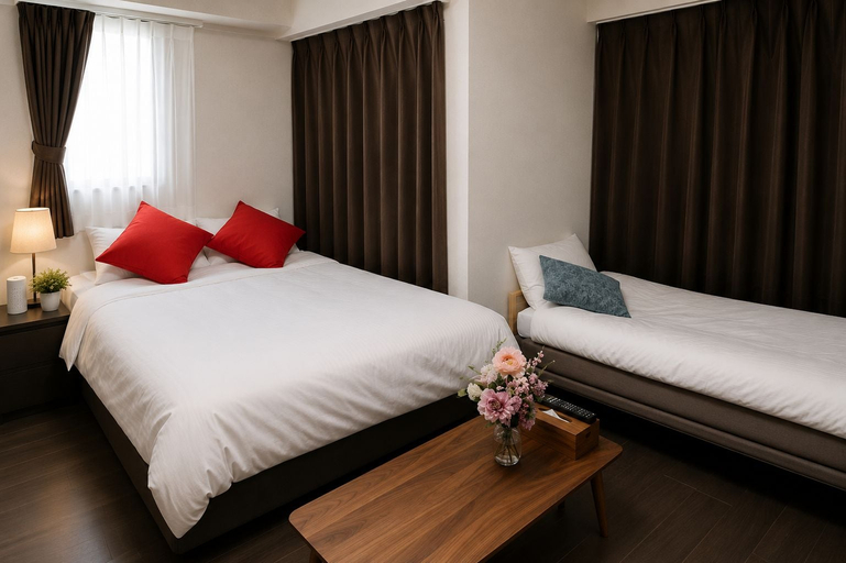 Bedroom, Royal Heights Sakuragawa Condominium, Osaka