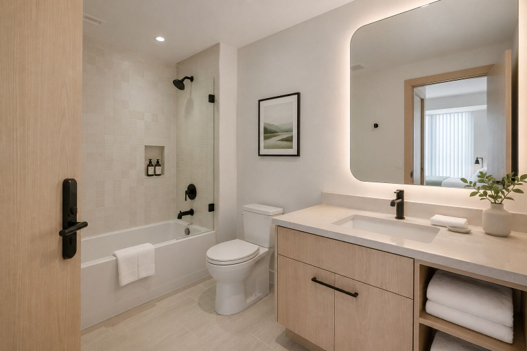 Bathroom, Aveline City Hotel, Toronto