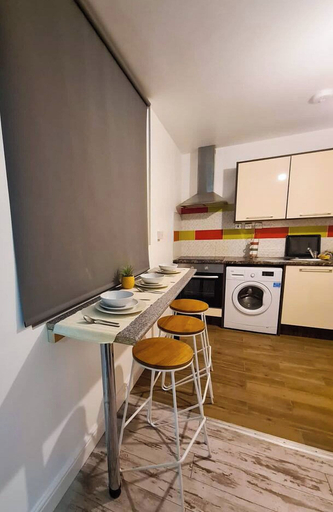 Private kitchen, Stylish 1 Bedroom flat in City center, Leicester