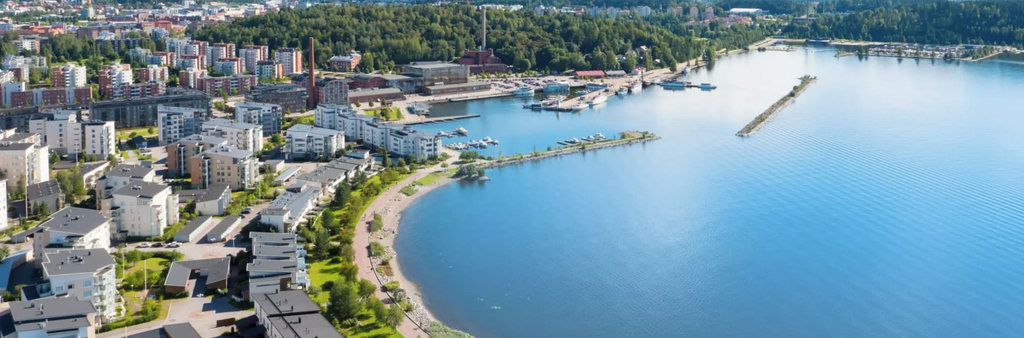 Aerial view 2, 1BR Downtown Apt with Sauna & Balcony, Päijänne Tavastia