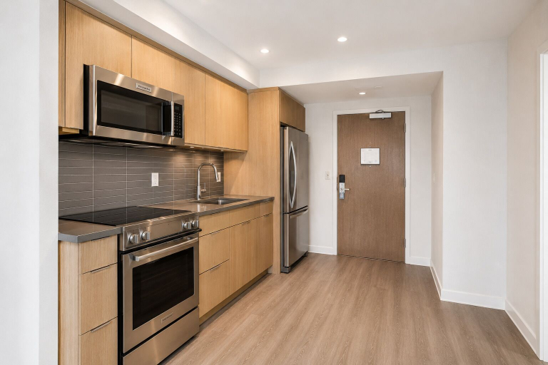 Private kitchen, Eastgate City Hotel, Toronto