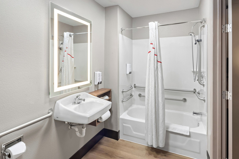 Bathroom 4, Red Roof Inn PLUS+ Columbus-Ohio State University OSU, Franklin