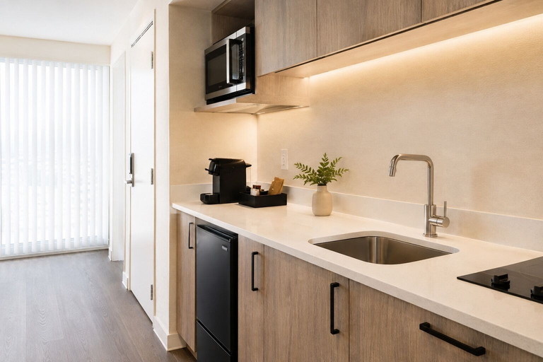 Private kitchen, District Liora Hotel, Toronto