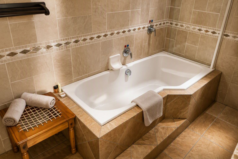 Bathroom 3, Lombok Lodge, Ugu