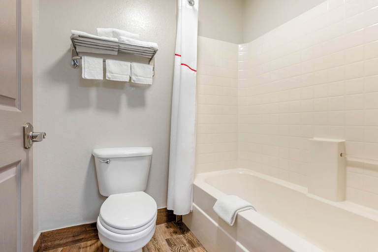 Bathroom 5, Red Roof Inn & Suites Clinton, MS, Hinds