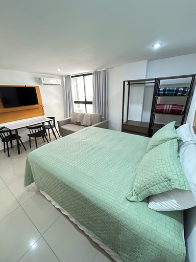 Room 2, Melhores Flats - Esplêndido, beira-mar, João Pessoa