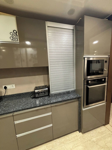 Private kitchen 5, Fortune Home Service Apartment 3BHK M112, Delhi