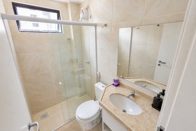 Bathroom 2, Flat 2 Quartos no Melhor Local de Fortaleza, Fortaleza