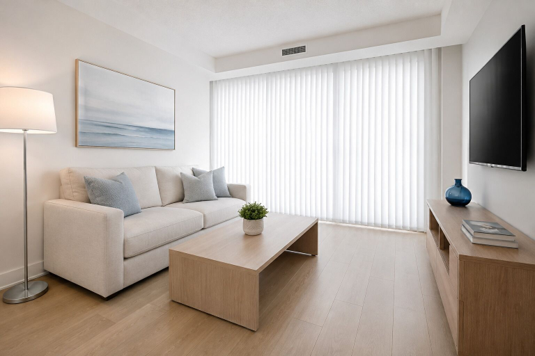 Living area, Citycrest Hotel & Suites, Toronto