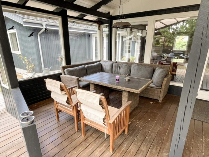 Outdoor dining 2, 8 Person Holiday Home in Farvang, Silkeborg