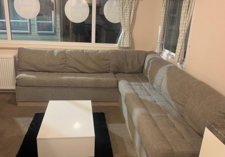 Living area, Seaside Cabin Retreat in Towyn, Conwy