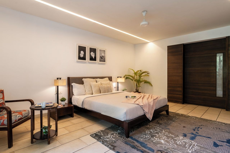 Room 4, Staymaster Belamia•3BR•Private Pool, North Goa